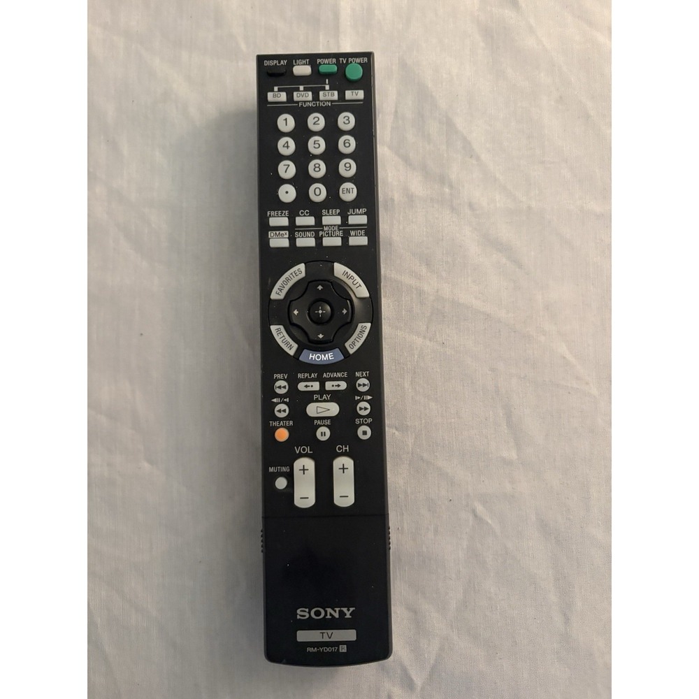Original Sony RM-YD017 Bravia LCD TV Remote Control OEM Tested